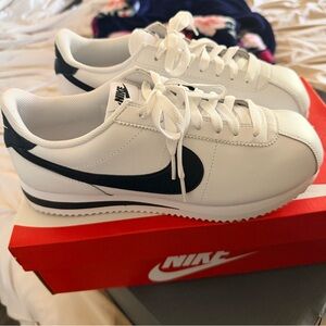 Nike Cortez White and Black Shoes